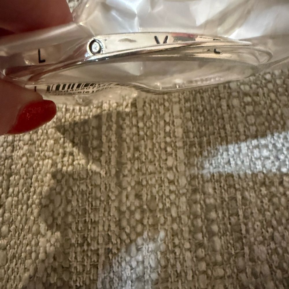 Silver Tone Love Bangle Bracelet